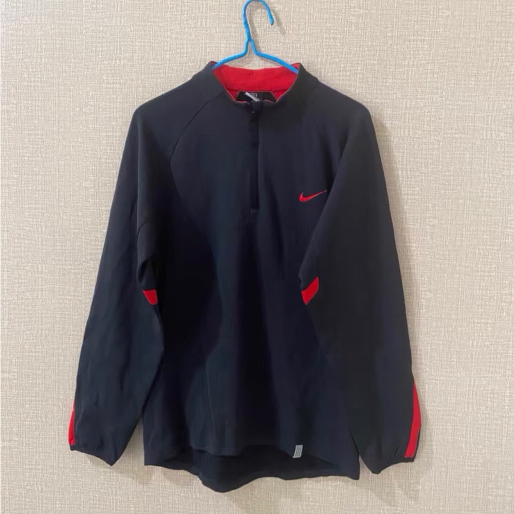 Nike Black and Red Sweatshirt